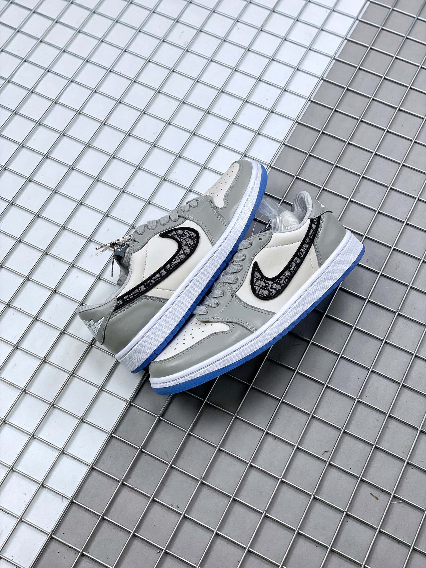 Jordan/Air Jordan [Original Real Mark] AJ1 Jo1Nike x Air Jordan 1 High OG Ã¢â‚¬Å“Light BoneÃ¢â‚¬Â item number: AA3834 623 Jo1 Dior High Gang Joint 36-459 - Image 5